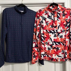 Callaway Women’s Weather Series 1/4 Zip Pullovers bundle of 2 Size L